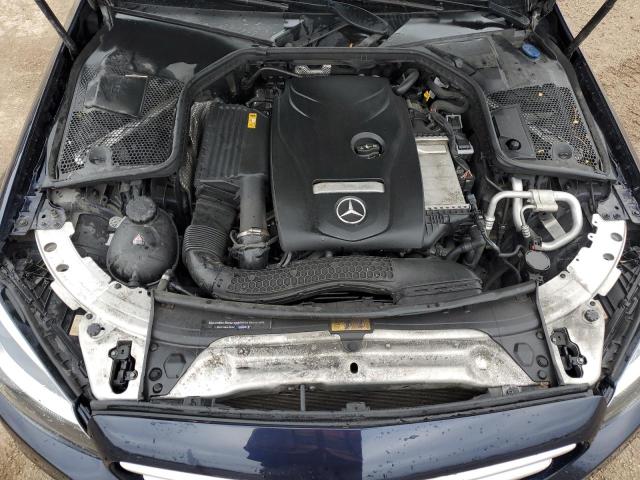 55SWF4KB5JU271488 - 2018 MERCEDES-BENZ C 300 4MATIC BLUE photo 11
