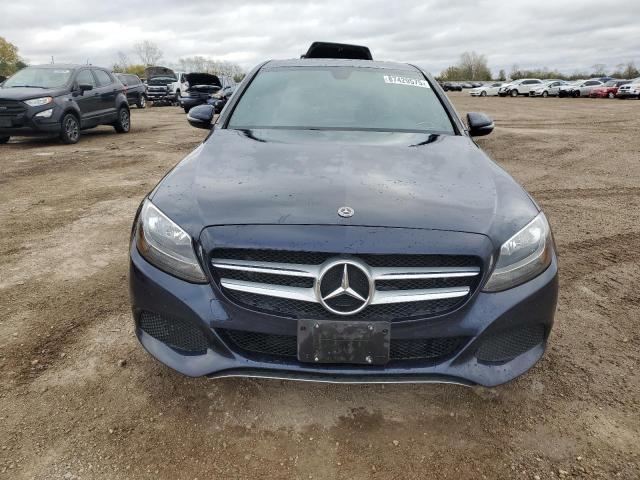 55SWF4KB5JU271488 - 2018 MERCEDES-BENZ C 300 4MATIC BLUE photo 5