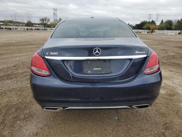 55SWF4KB5JU271488 - 2018 MERCEDES-BENZ C 300 4MATIC BLUE photo 6