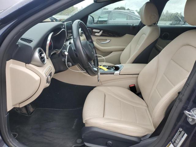 55SWF4KB5JU271488 - 2018 MERCEDES-BENZ C 300 4MATIC BLUE photo 7