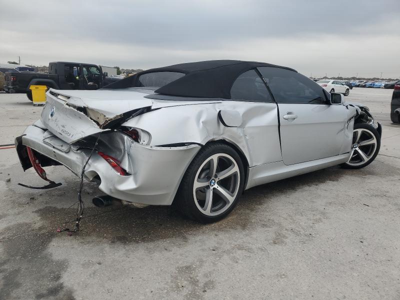 WBAEB53549CX64169 - 2009 BMW 650 I SILVER photo 3