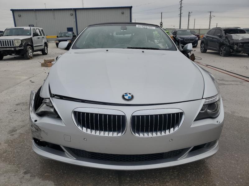 WBAEB53549CX64169 - 2009 BMW 650 I SILVER photo 5