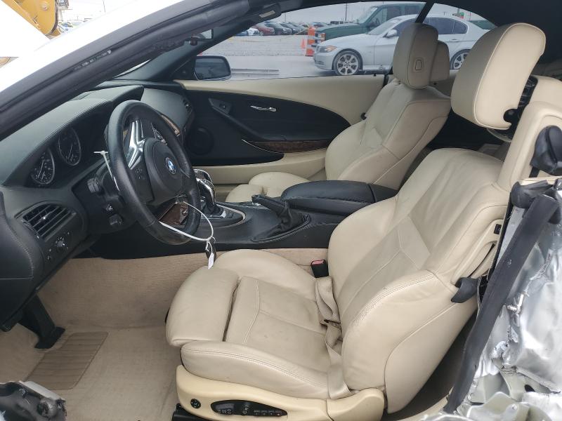 WBAEB53549CX64169 - 2009 BMW 650 I SILVER photo 7