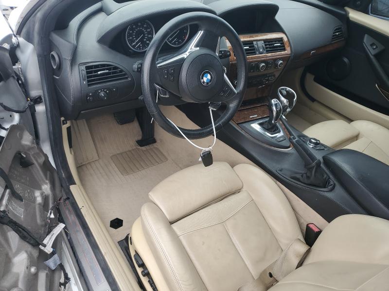 WBAEB53549CX64169 - 2009 BMW 650 I SILVER photo 8