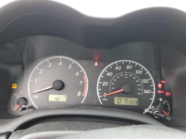 5YFBU4EE7CP030356 - 2012 TOYOTA COROLLA BASE Blanc photo 9