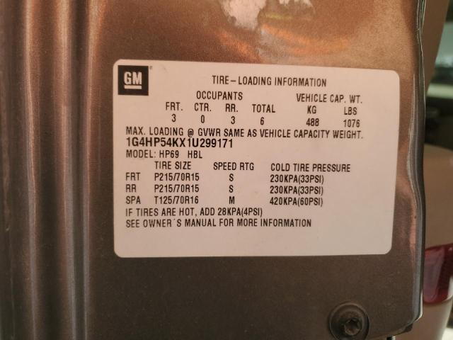 1G4HP54KX1U299171 - 2001 BUICK LESABRE CUSTOM 棕色 照片 12