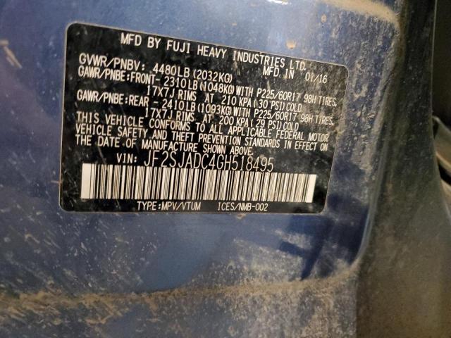 JF2SJADC4GH518495 - 2016 SUBARU FORESTER 2.5I PREMIUM 蓝色 照片 13