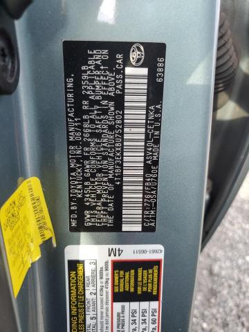 4T1BF3EKXBU752802 - 2011 TOYOTA CAMRY BASE BLUE photo 12