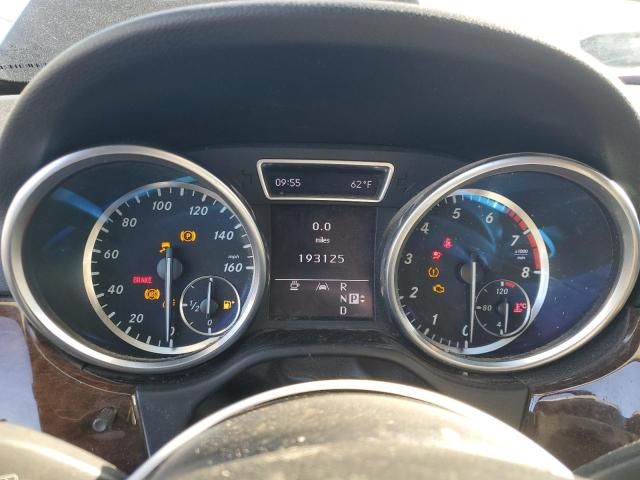 4JGDA5HB5CA033345 - 2012 MERCEDES-BENZ ML 350 4MATIC BLACK photo 9