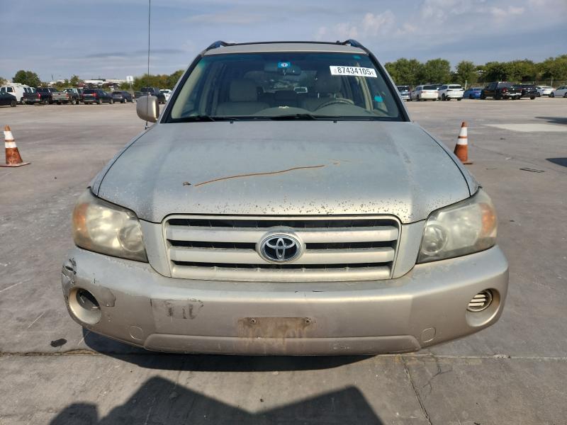JTEGD21A660153265 - 2006 TOYOTA HIGHLANDER TAN photo 5