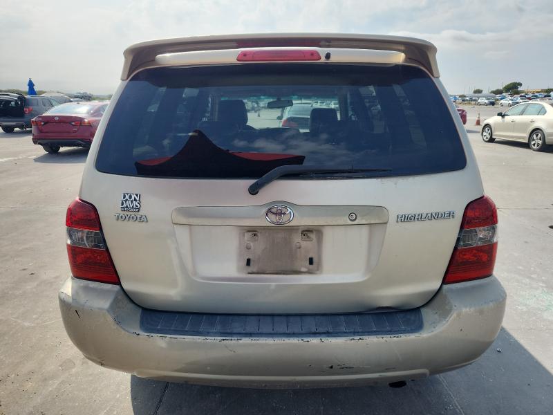 JTEGD21A660153265 - 2006 TOYOTA HIGHLANDER TAN photo 6