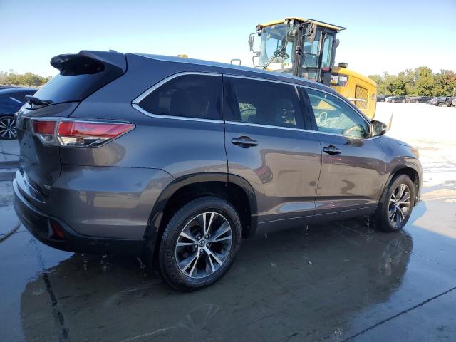 5TDKKRFH4GS137759 - 2016 TOYOTA HIGHLANDER XLE Մոխրագույն լուսանկար 3