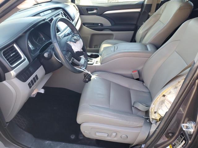 5TDKKRFH4GS137759 - 2016 TOYOTA HIGHLANDER XLE Մոխրագույն լուսանկար 7