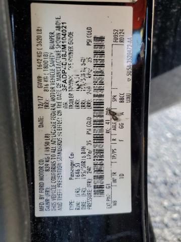 3FADP4EJ8JM104021 - 2018 FORD FIESTA SE Սև լուսանկար 12