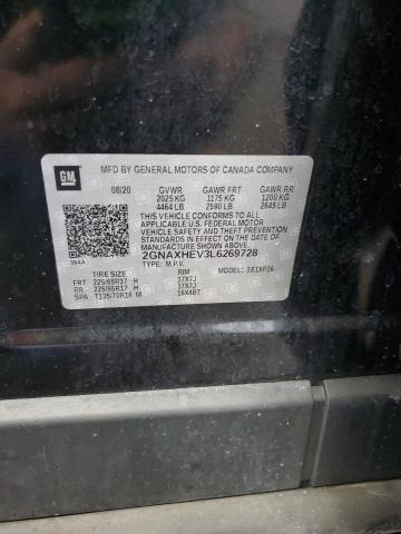 2GNAXHEV3L6269728 - 2020 CHEVROLET EQUINOX LS 黑色 照片 13