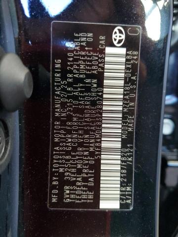 5YFB4MDE8SP280740 - 2025 TOYOTA COROLLA LE BLACK photo 13