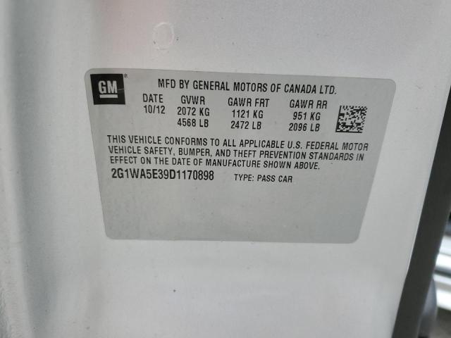 2G1WA5E39D1170898 - 2013 CHEVROLET IMPALA LS SILVER photo 13