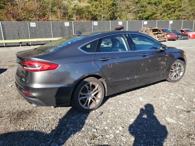 3FA6P0CD5KR141580 - 2019 FORD FUSION SEL Сұр фото 3