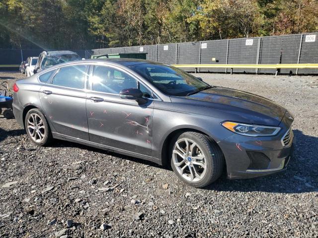 3FA6P0CD5KR141580 - 2019 FORD FUSION SEL Сұр фото 4