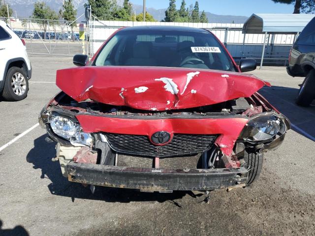 1NXBU40E59Z005289 - 2009 TOYOTA COROLLA BASE Կարմիր լուսանկար 5