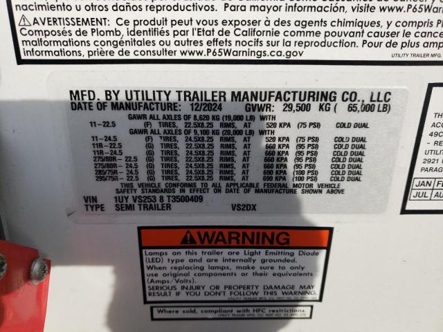 1UYVS2538T3500409 - 2026 UTILITY SEMI TRLR 白色 照片 10
