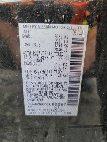 5N1AR2MM6DC680067 - 2013 NISSAN PATHFINDER S Siyah fotoğraf 13