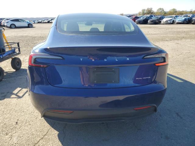 5YJ3E1EB3SF926895 - 2025 TESLA MODEL 3 ლურჯი ფოტო 6