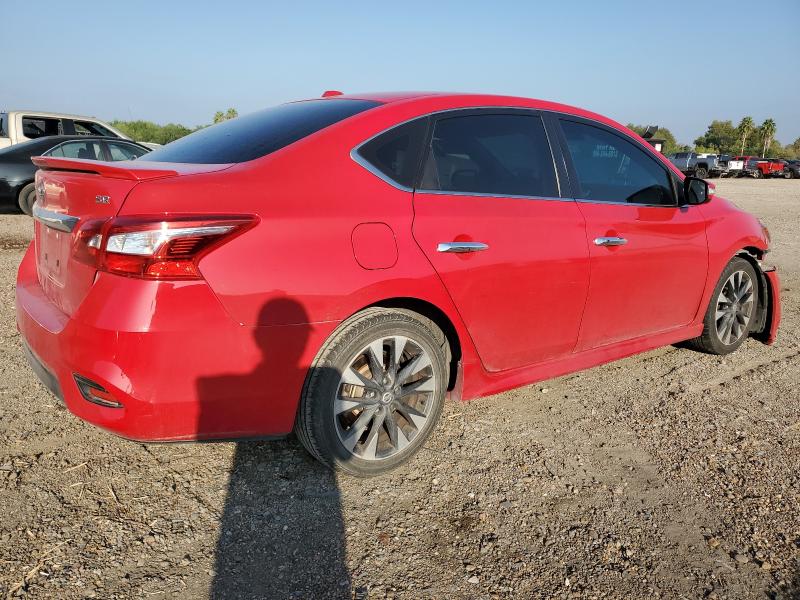 3N1AB7AP4KY299619 - 2019 NISSAN SENTRA S RED photo 3