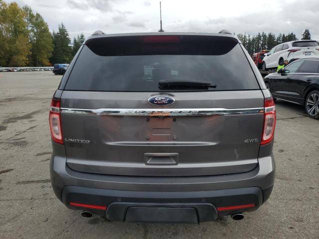 1FMHK8F89CGA37029 - 2012 FORD EXPLORER LIMITED GRAY photo 6