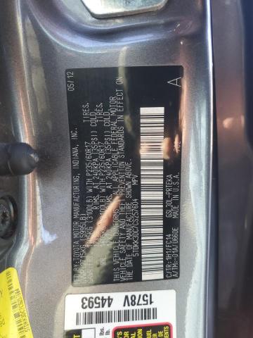 5TDKK3DC7CS257604 - 2012 TOYOTA SIENNA LE 石墨色 照片 13