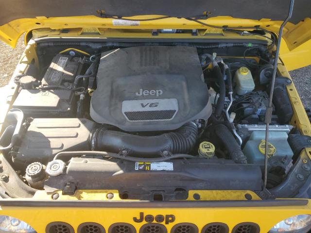 1C4HJWEG9FL736449 - 2015 JEEP WRANGLER U SAHARA YELLOW photo 11