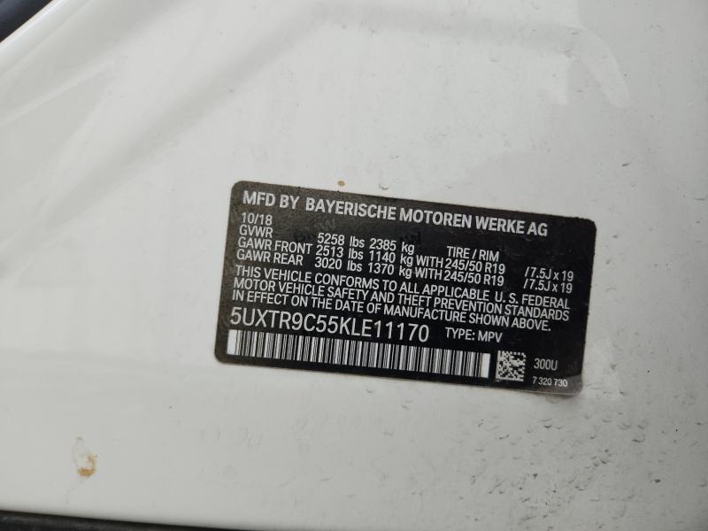 5UXTR9C55KLE11170 - 2019 BMW X3 XDRIVE30I GREEN photo 13