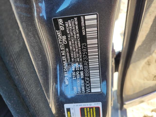 WDDGF8BB8AF375973 - 2010 MERCEDES-BENZ C 300 4MATIC BLACK photo 12