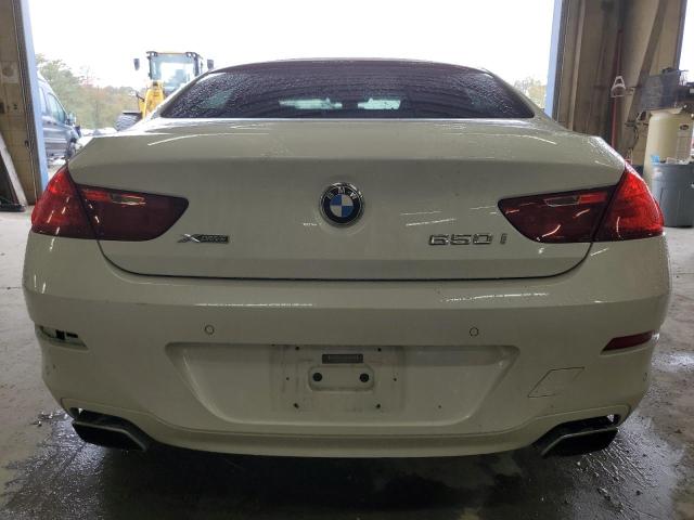 WBA6B4C53ED099073 - 2014 BMW 650 XI GRAN COUPE WHITE photo 6
