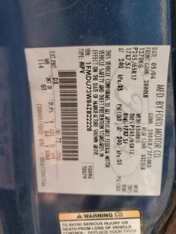 1FMDU73W84ZB22228 - 2004 FORD EXPLORER XLT 蓝色 照片 13