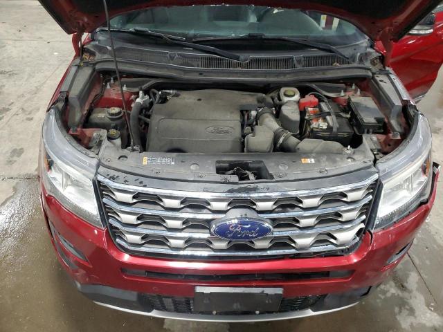 1FM5K8D88HGA69659 - 2017 FORD EXPLORER XLT 红色 照片 12
