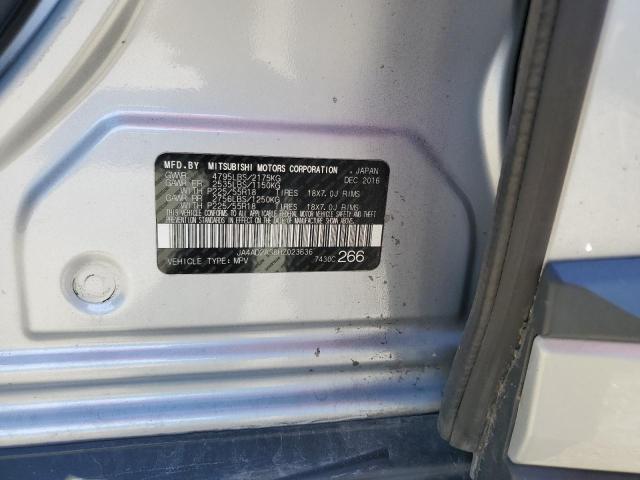 JA4AD2A36HZ023636 - 2017 MITSUBISHI OUTLANDER ES ვერცხლისფერი ფოტო 13