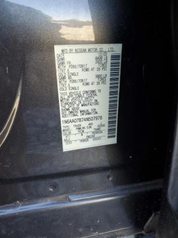 1N6AA07B74N507976 - 2004 NISSAN TITAN XE 灰色 照片 12