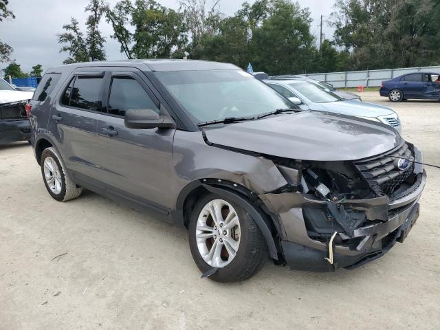 1FM5K8AR8JGA73522 - 2018 FORD EXPLORER POLICE INTERCEPTOR GRAY photo 4