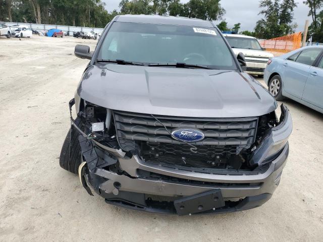 1FM5K8AR8JGA73522 - 2018 FORD EXPLORER POLICE INTERCEPTOR GRAY photo 5