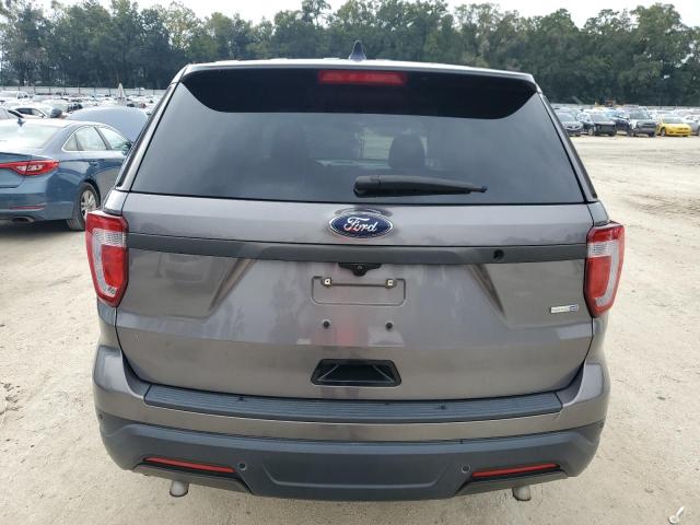 1FM5K8AR8JGA73522 - 2018 FORD EXPLORER POLICE INTERCEPTOR GRAY photo 6