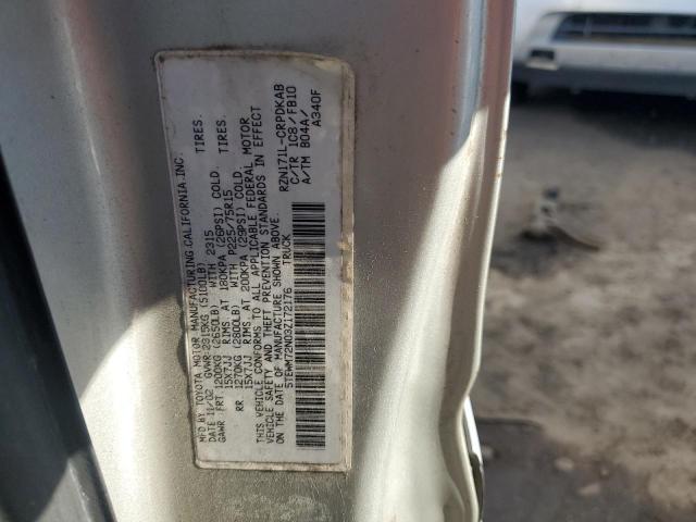 5TEWM72N03Z172176 - 2003 TOYOTA TACOMA XTRACAB ვერცხლისფერი ფოტო 12