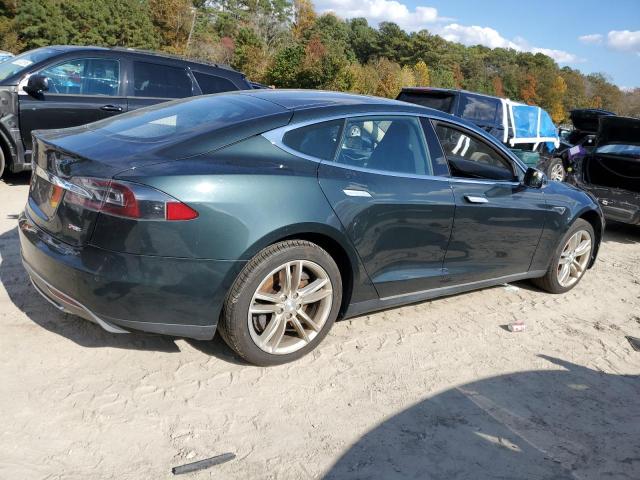5YJSA1H16EFP48723 - 2014 TESLA MODEL S أخضر صورة 3