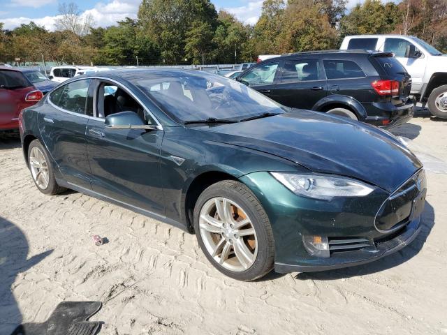 5YJSA1H16EFP48723 - 2014 TESLA MODEL S أخضر صورة 4