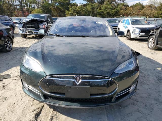 5YJSA1H16EFP48723 - 2014 TESLA MODEL S أخضر صورة 5