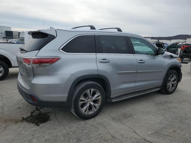5TDKKRFH1FS117614 - 2015 TOYOTA HIGHLANDER XLE 银色 照片 3