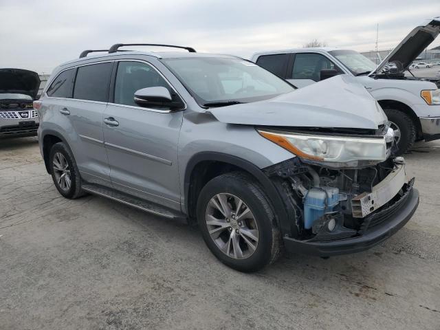 5TDKKRFH1FS117614 - 2015 TOYOTA HIGHLANDER XLE 银色 照片 4