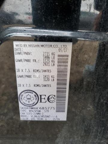 5N1DR2MMXHC685775 - 2017 NISSAN PATHFINDER S Черный фото 12