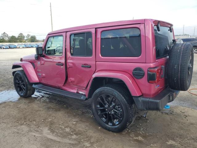 1C4JJXP6XNW156930 - 2022 JEEP WRANGLER U SAHARA 4XE PINK photo 2
