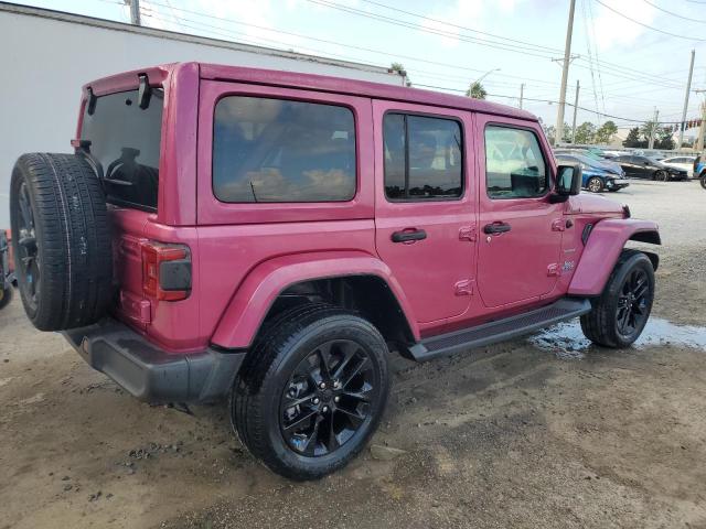 1C4JJXP6XNW156930 - 2022 JEEP WRANGLER U SAHARA 4XE PINK photo 3